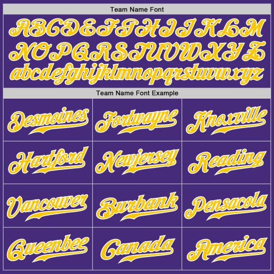 Custom Purple White Pinstripe Gold-White Authentic Baseball Jersey Custom Purple White Pinstripe Gold-White Authentic Baseball Jersey