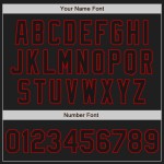 Custom White-Black Red Authentic Split Fashion Baseball Jersey Custom White-Black Red Authentic Split Fashion Baseball Jersey